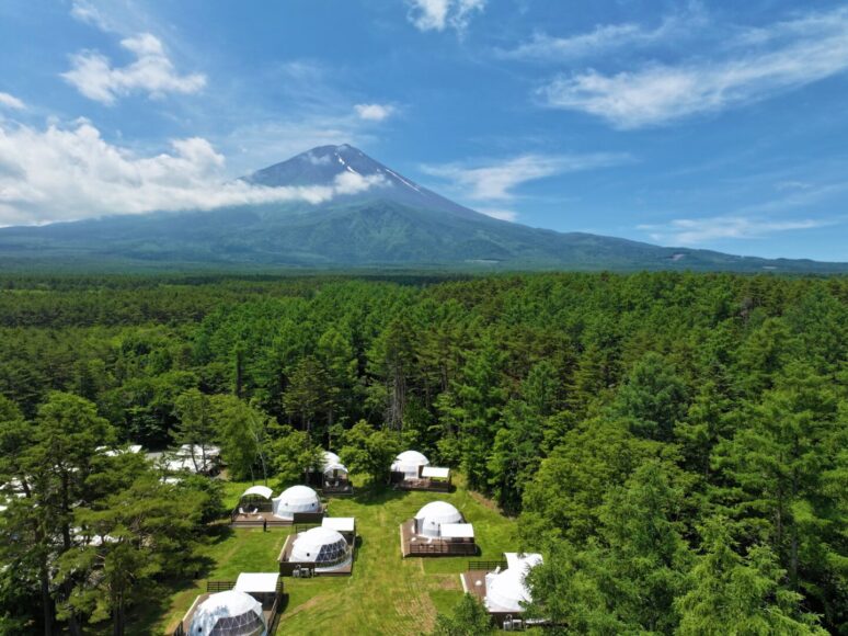 富士山の麓、河口湖ICから10分の好立地