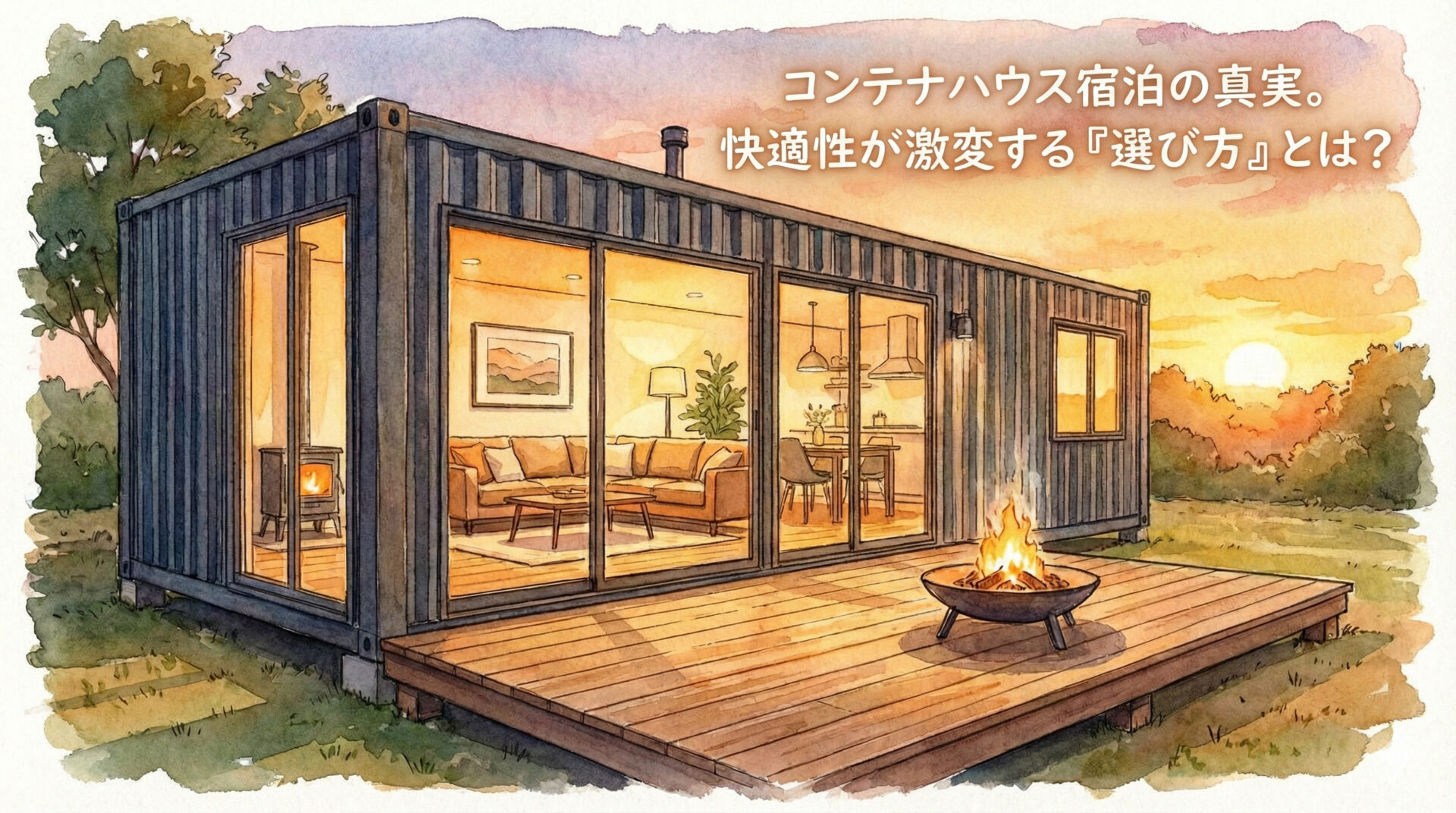 コンテナハウス宿泊のデメリットを徹底解説!【風呂・トイレ付き】で快適性が激変!