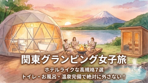 【関東】女子旅・女子会ならここ!トイレ・風呂付き&映え確定のグランピング7選