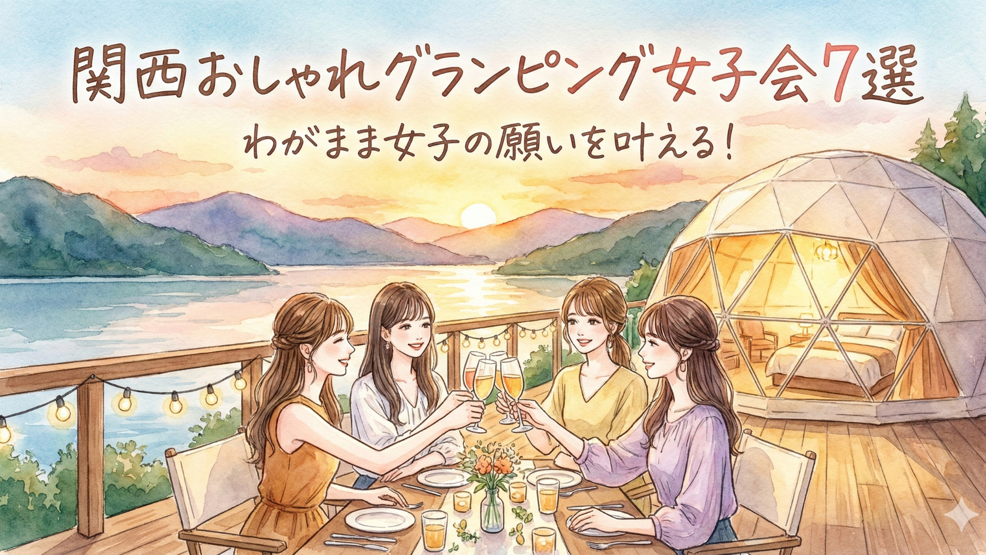 【関西】女子会グランピングならここ!おしゃれ&手ぶらで楽しむフォトジェニックな7選